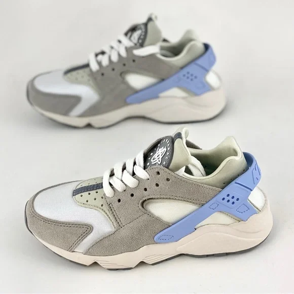 Nike Air Huarache Grey Celestine Blue Women's Sneakers Shoes DV6983-100 - Picture 3 of 12